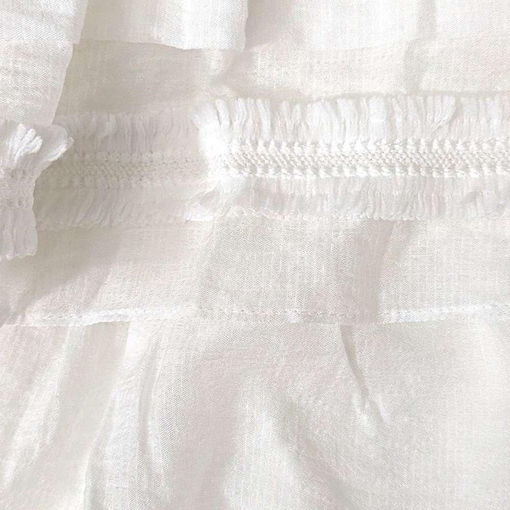 Labelrail x Collyer Twins White Tiered Boho Mini Dress Size 10 - Picture 11 of 16